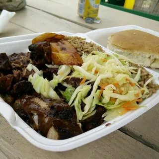 Oxtail and Jerk Chicken Combo