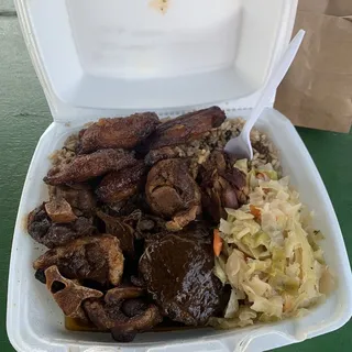 Oxtail and Brown Stew Chicken Combo