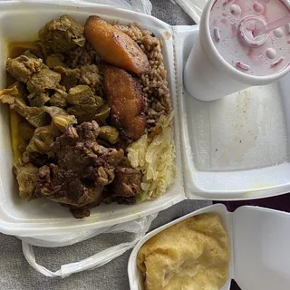 Oxtail and Curry Chicken Combo
