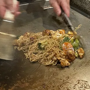 Chicken Yaki Soba.  My 11 year old loved this.