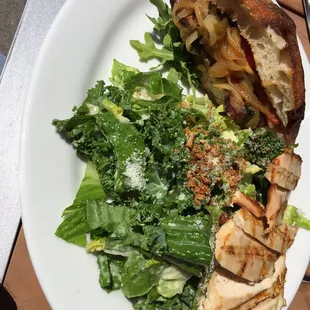 Tri tip tasca w ceaser salad.