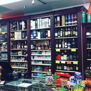 Small sample of our liquor selection.