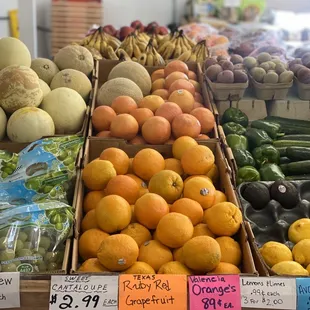 a variety of fruits and vegetables