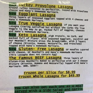 Now serving lasagna!