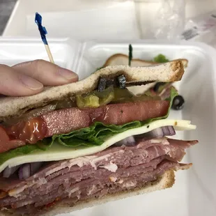 Italian sub on gluten free bread