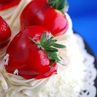 Strawberry Mascarpone Cake - another great homemade cake from Tony&apos;s bakery