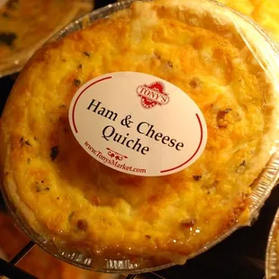 All natural, handmade quiche - in the bakery.
