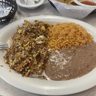 Machaca breakfast. Came with tortillas. 10/10!