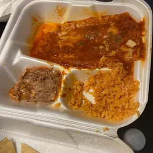 Cheese Three Enchilada Combo
