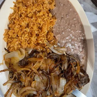 Carne asada with grilled onions... the best!