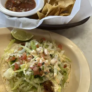 Very good Fish Soft Taco. Very good service. Come try! Won&apos;t regret!