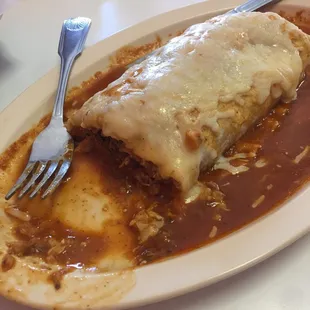 My wet burrito. Very tasteful