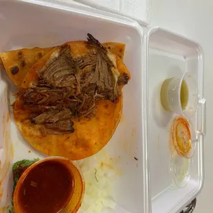 Birria taco plate