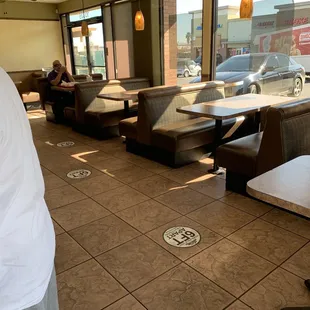 Tony&apos;s eating area