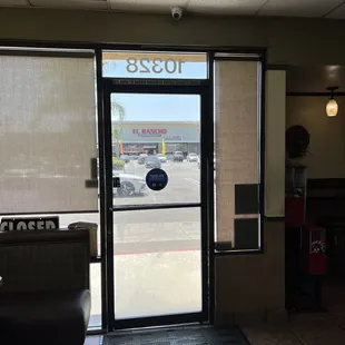 Front door looking outside
