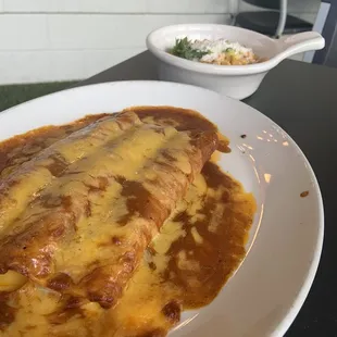 Cheese Enchiladas &amp; Street Corn