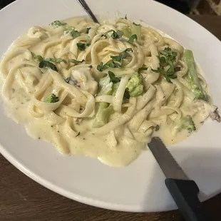 Chicken broccoli Alfredo
