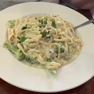 Chicken Broccoli Alfredo, not too heavy yet still very creamy