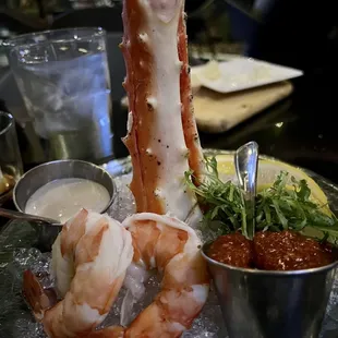 Crab and shrimp... go ahead... you're worth it!