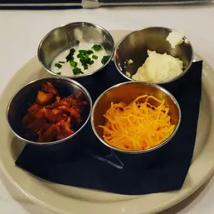 Toppings for loaded baked potato