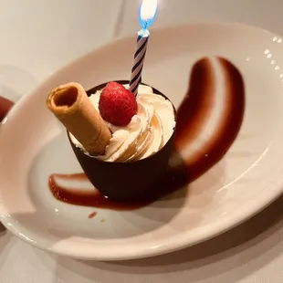 Birthday dessert