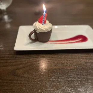 Anniversary dessert