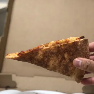 pepperoni slice folded