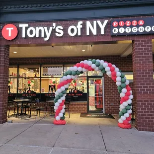 Entrance decorated for First-Year Anniversary!