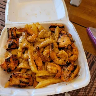 Cajon shrimp and chicken