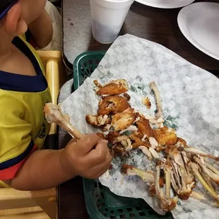 My son loves the chicken wings!