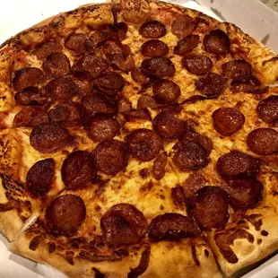 Large classic beef pepperoni (Halal) -- good stuff!