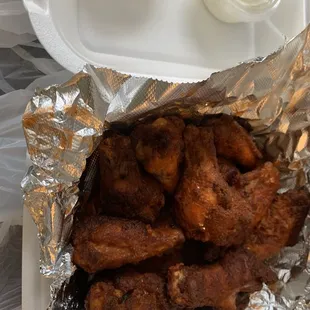 a tray of food