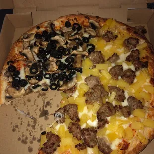 pizza, food