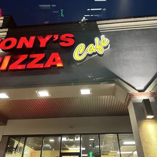 the front of the restaurant