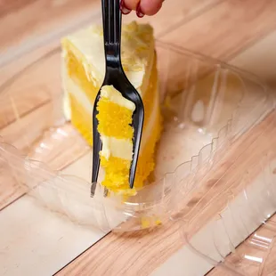 Scoop up a bite of luscious Limoncello Mascarpone Cake!