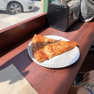 Regular cheese slice.