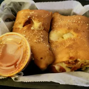 Stromboli -- Pepperoni, Sausage &amp; Mozzerella Cheese