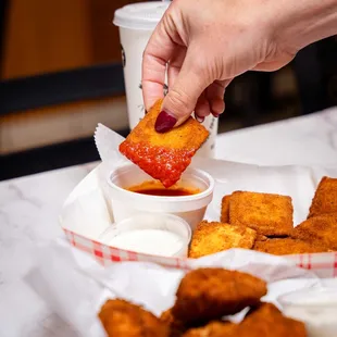 Fried ravioli fun!