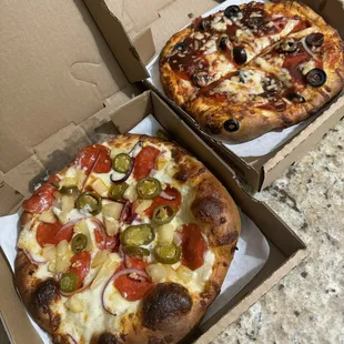 We created our own small pizzas!!