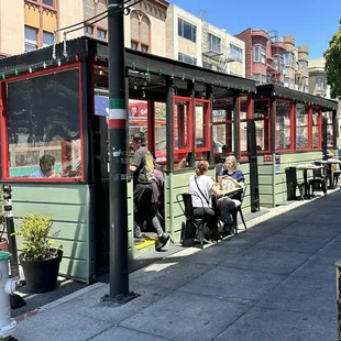 Outside seating