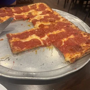 Grandma&apos;s pie with pepperoni added