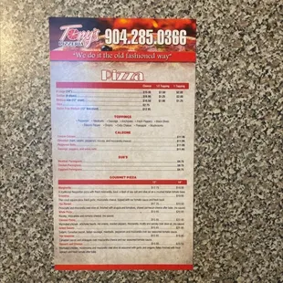 Menu 9.25.2022