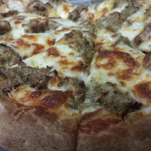 What the chili verde pizza is suppose to look like