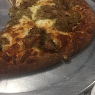 Chili verde pizza