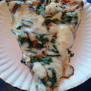 Stuffed Spinach Pizza