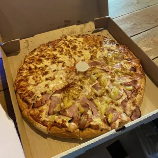 Half Hawaiian half cheese only