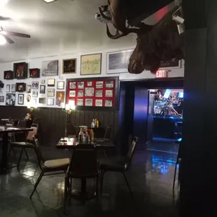 The bar and restaurant