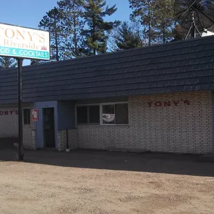 the front of the restaurant