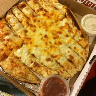Cheesy garlic bread - a total MUST!