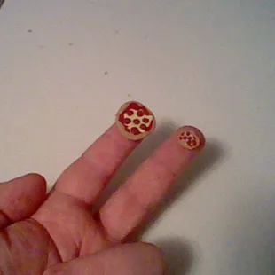 Small but "It's made from scratch and I'll remind you 100 times". If this is "pizza like the good old days" those days sucked